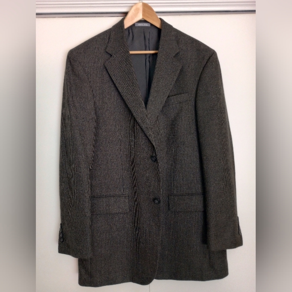MEN'S HOUNDSTOOTH JACKET OSCAR DE LA RENTA